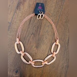 Paparazzi Copper Chain Necklace Set